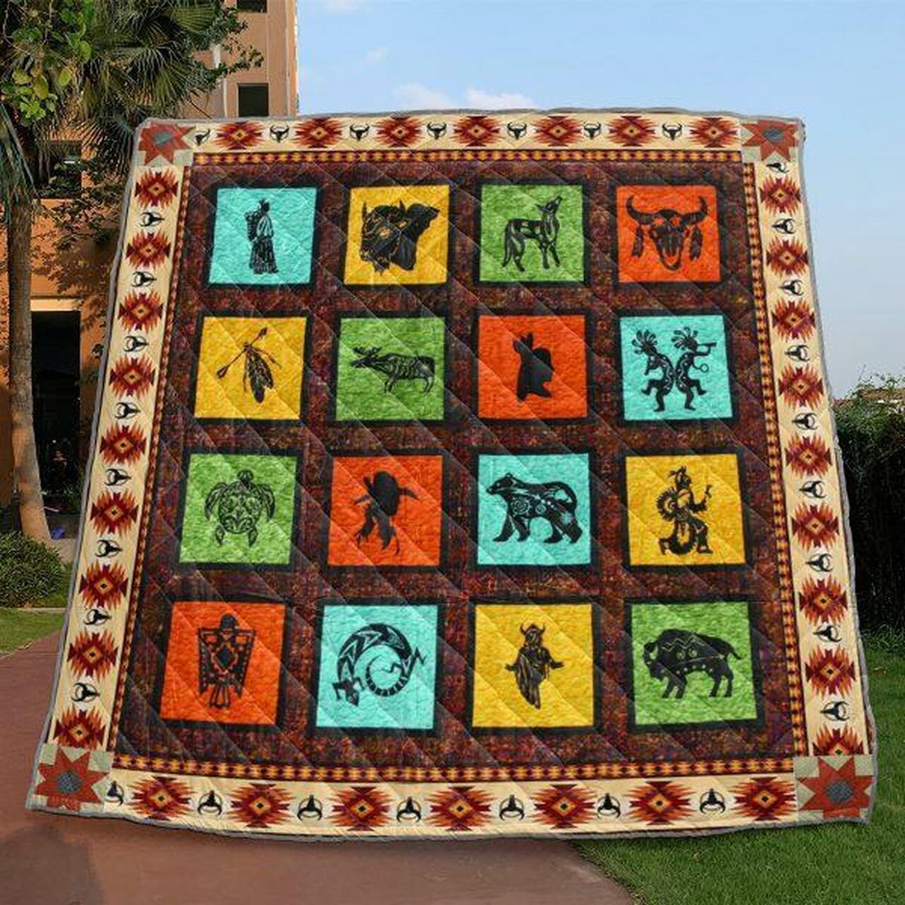 Native Quilt Blanket Yct8 Quilt