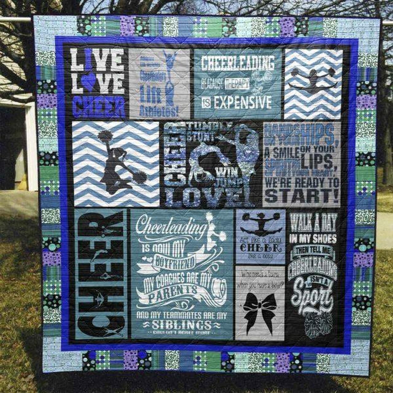 Live Love Cheer Quilt Blanket Tr12 Quilt