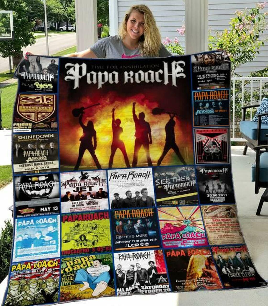 Papa Roach Quilt Blanket Hvt200621 Quilt