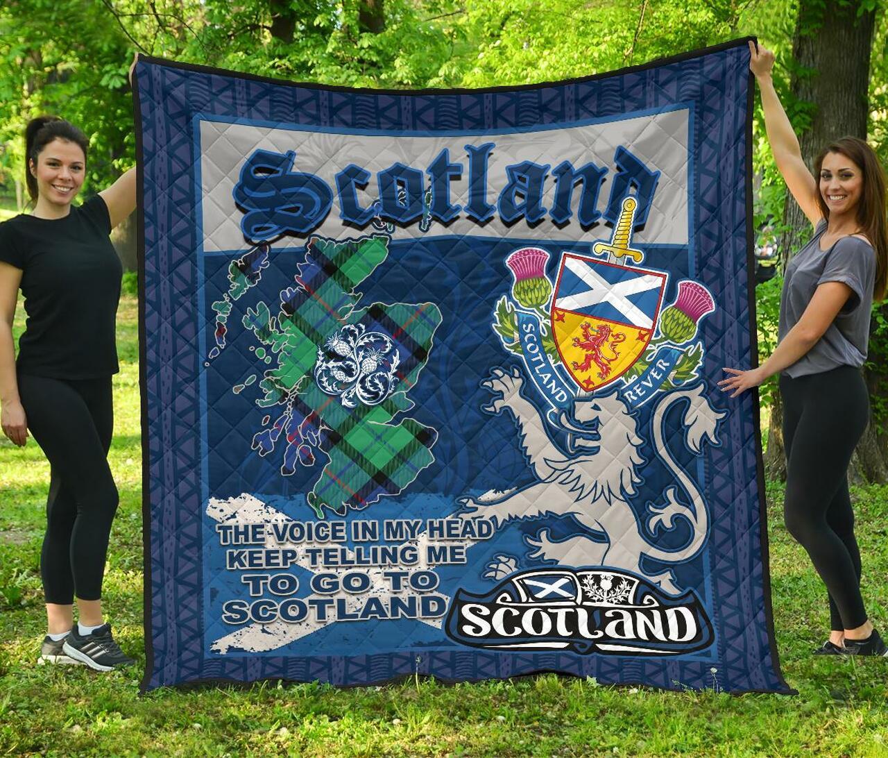 Scotland Qu Premium Blanket Bn04 Quilt