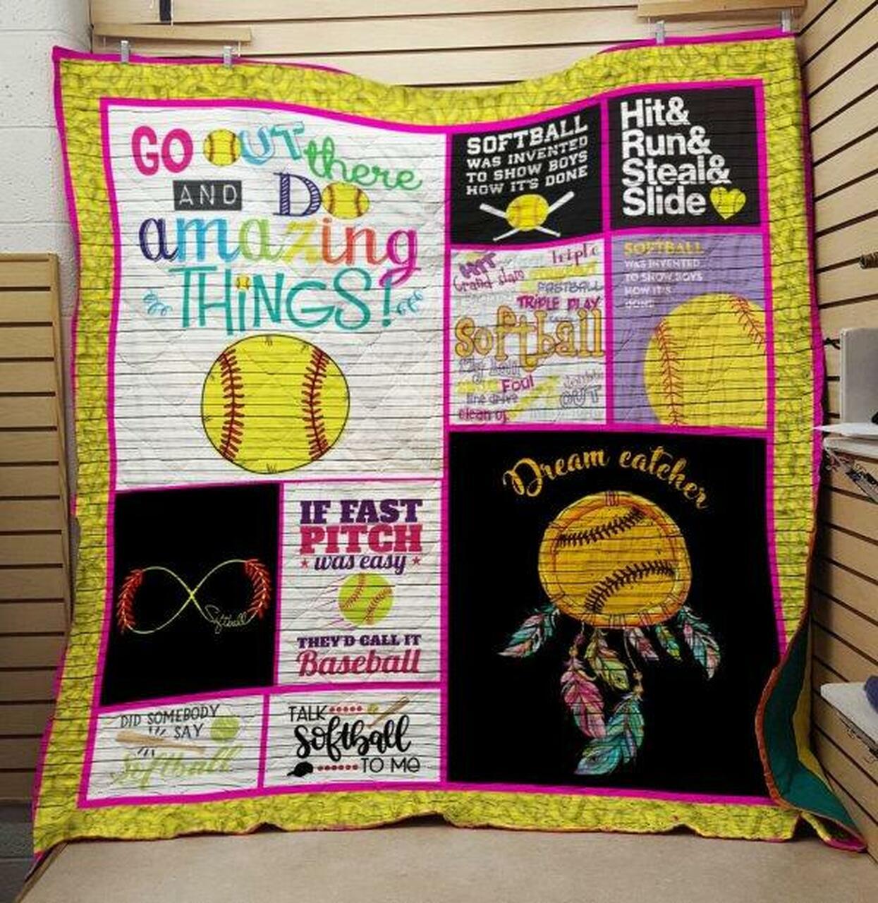 Softball 1000096 Quilt Blanket Quilt