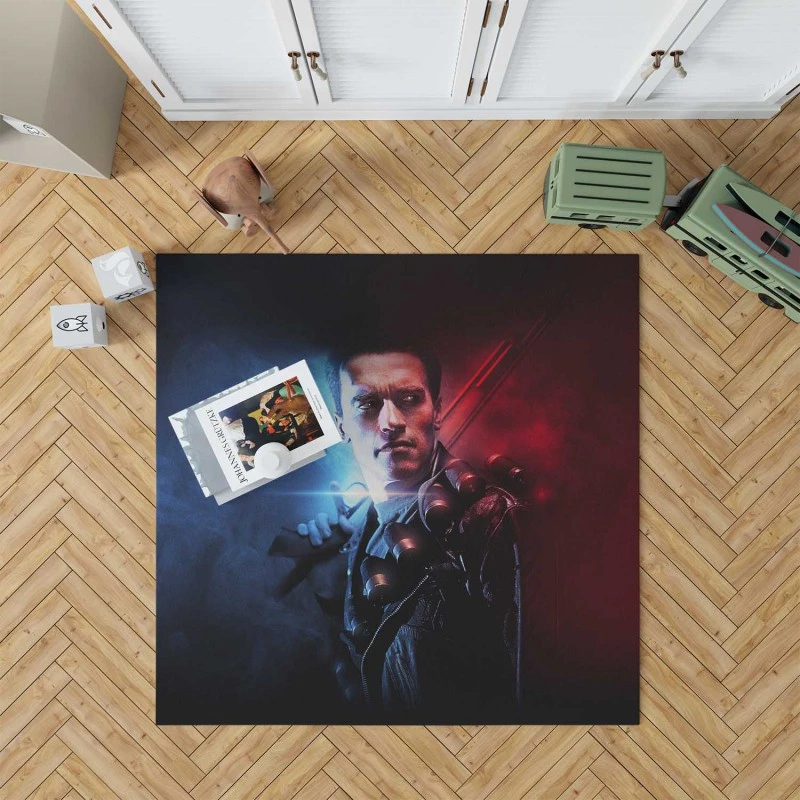 Terminator 2 Judgment Day Movie Arnold Schwarzenegger Rug