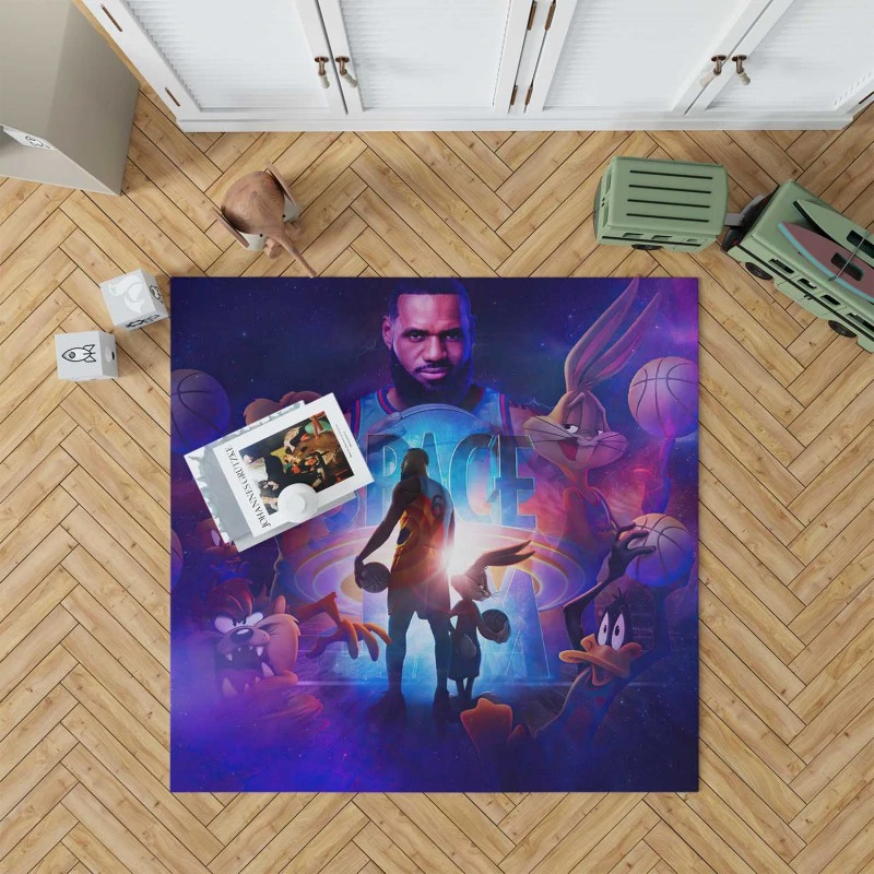 Space Jam 2 Movie Lebron James Bugs Bunny Rug