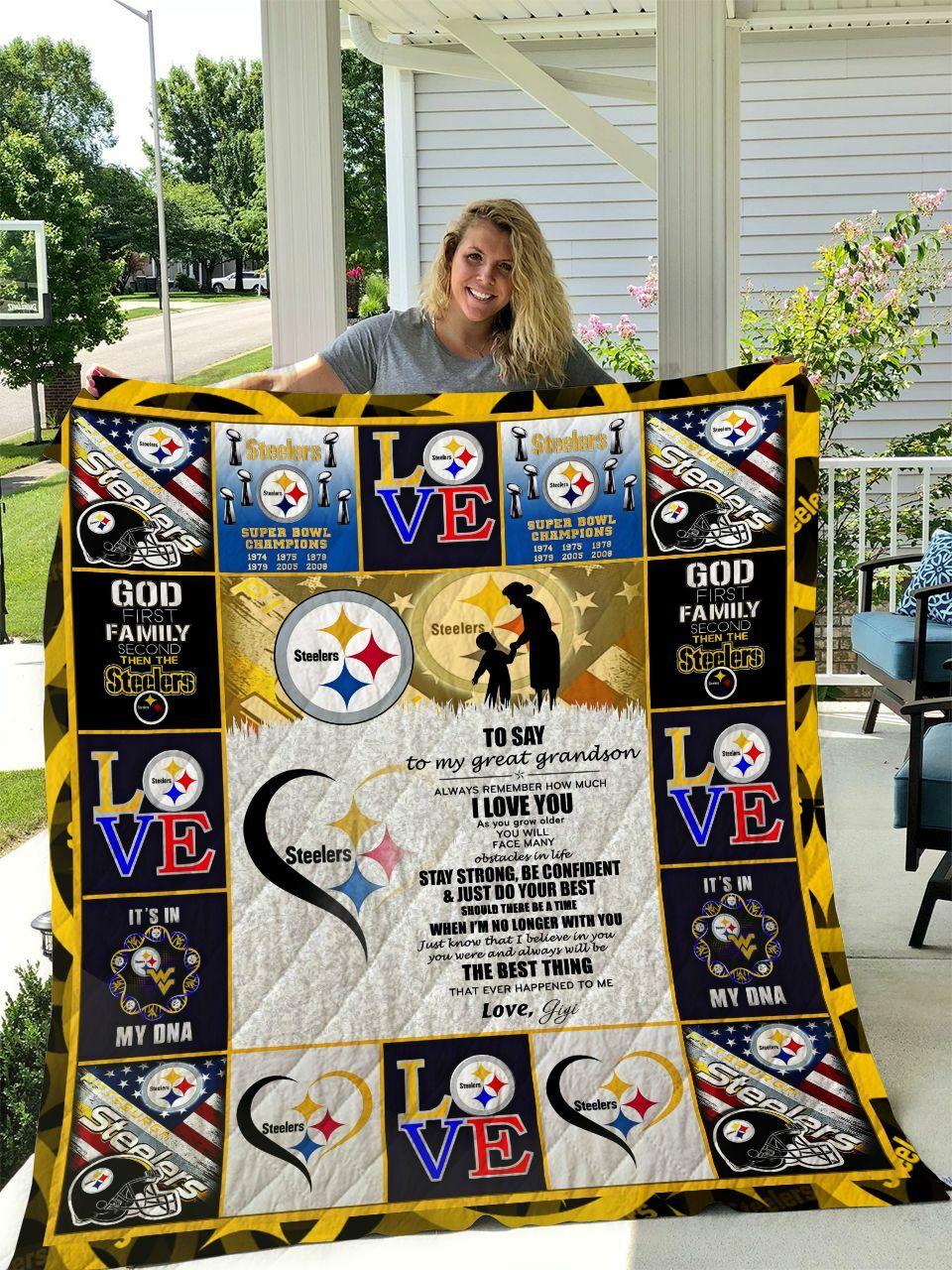 Pburtee To My Great Gron Love Gigi Quilt Blanket