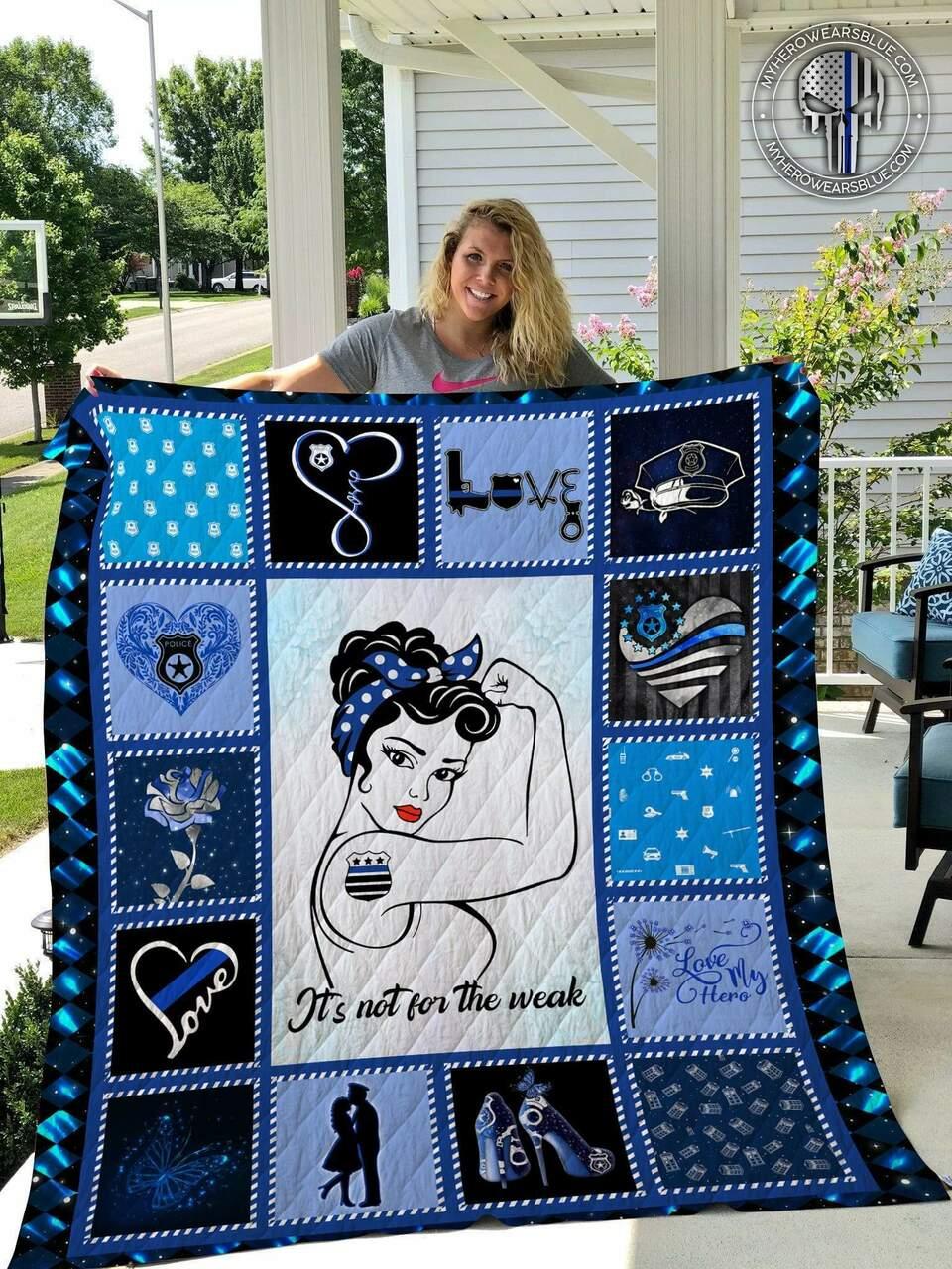Police Th Beautiful Patterned Blanket Female Police Quilt