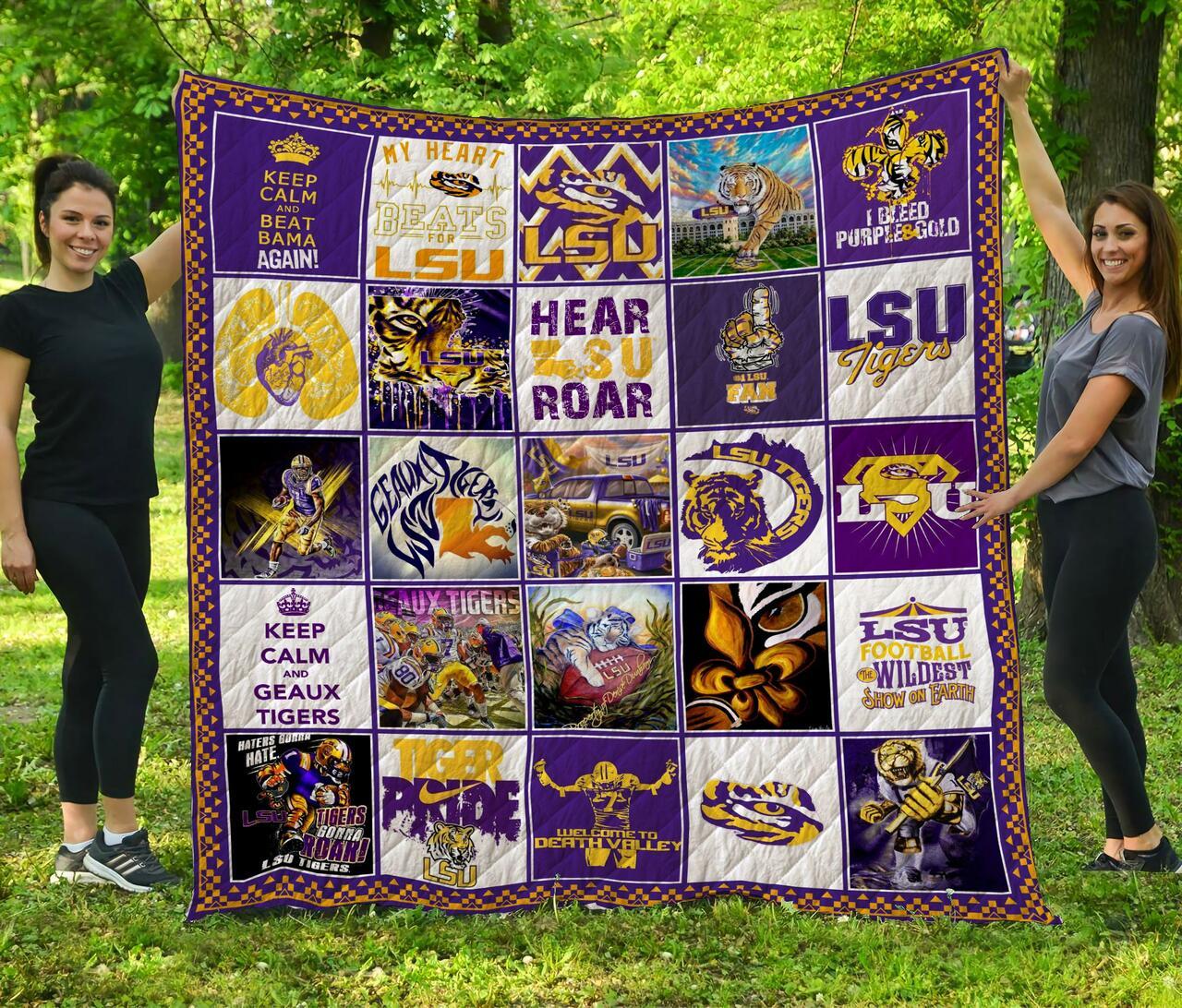 Lsu Ti Quilt Blanket Ll