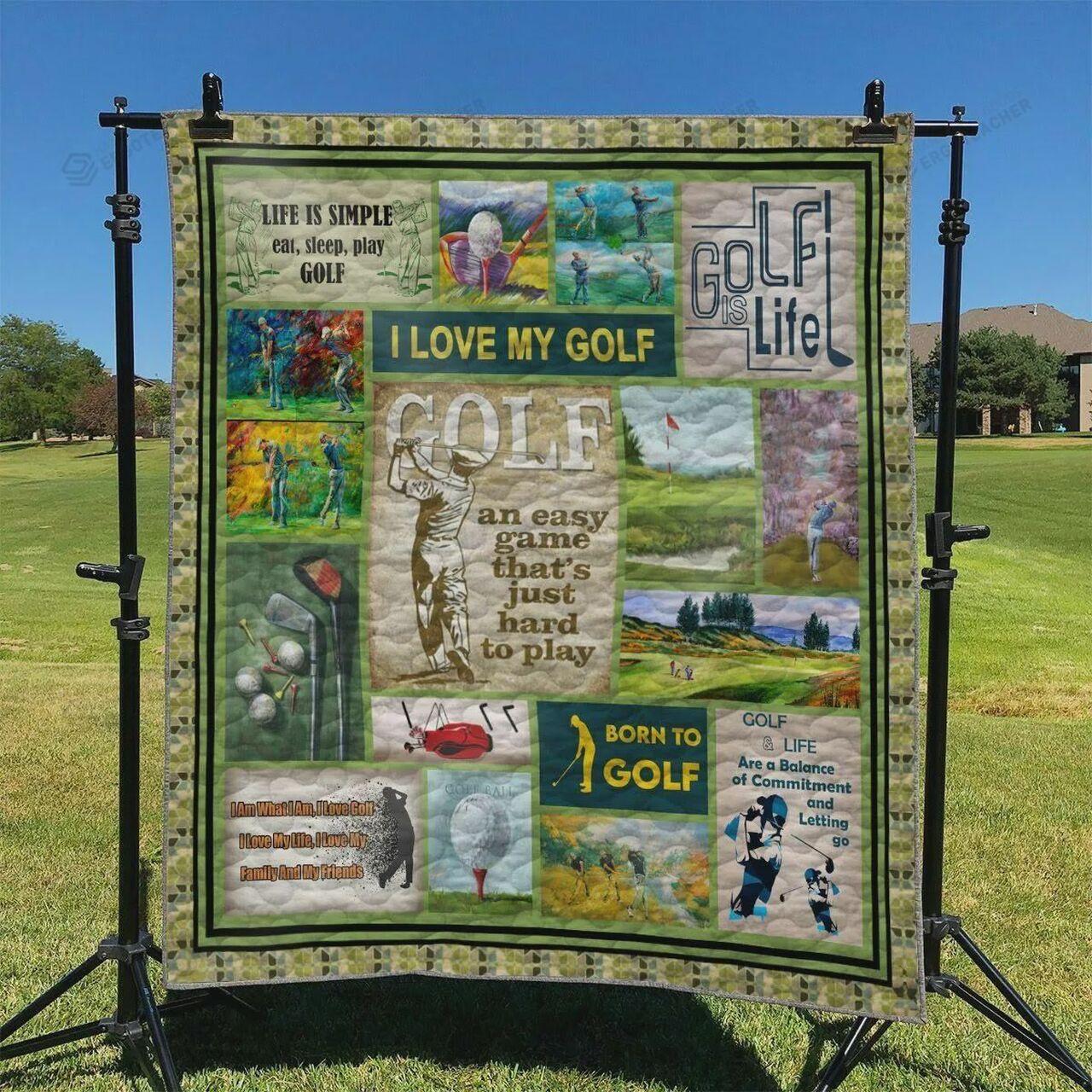 Golf Any Game Tt Hard To Play Quilt Blanket Greattomized Blanket G For Birthday C Thgiving