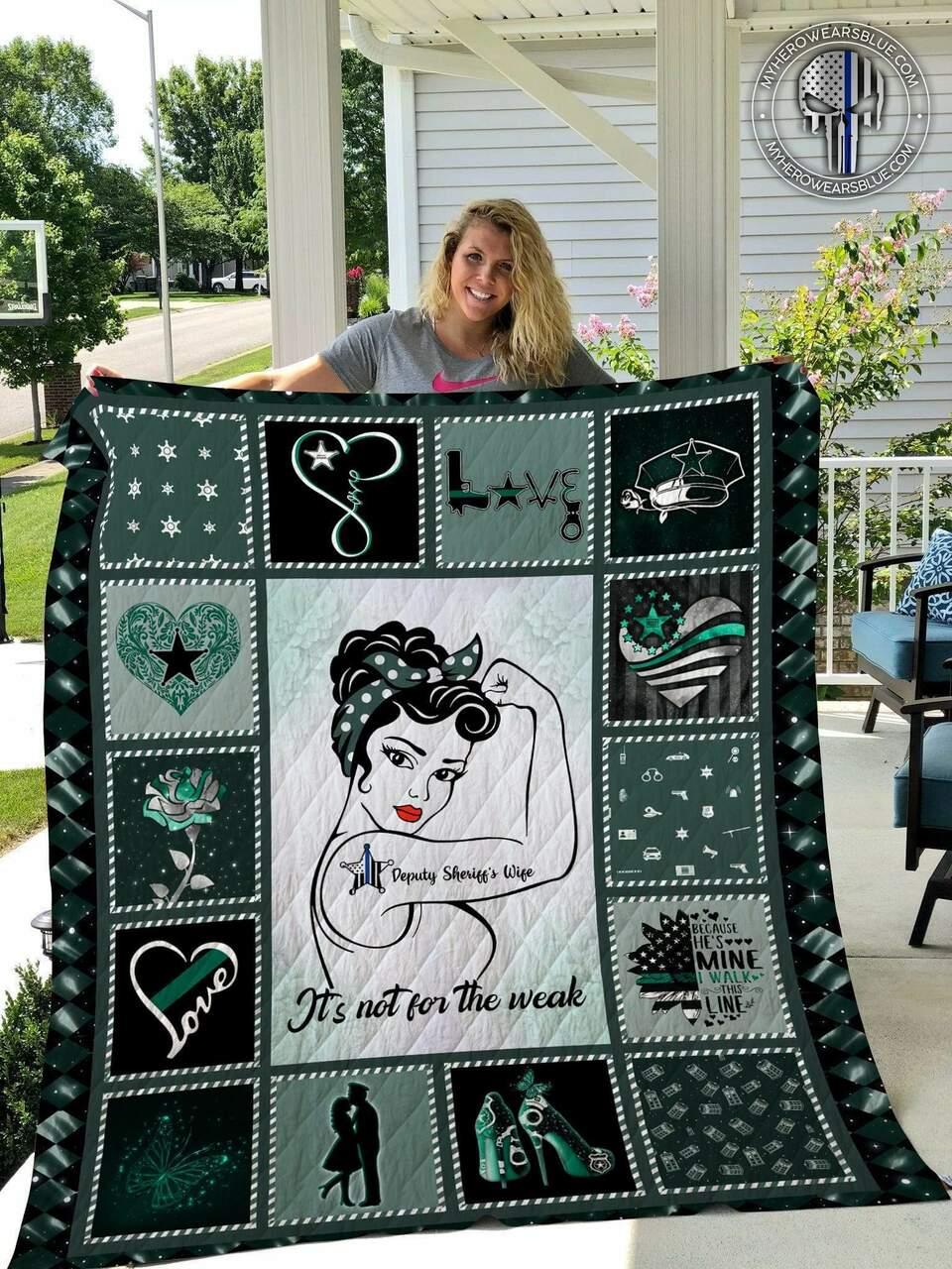 Sheriff Deputy Th Beautiful Patterned Blanket Quilt