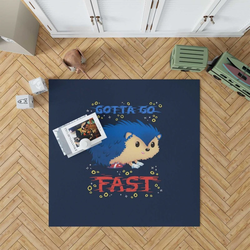 Sonic The Hedgehog Movie Gotta Go Fast Rug