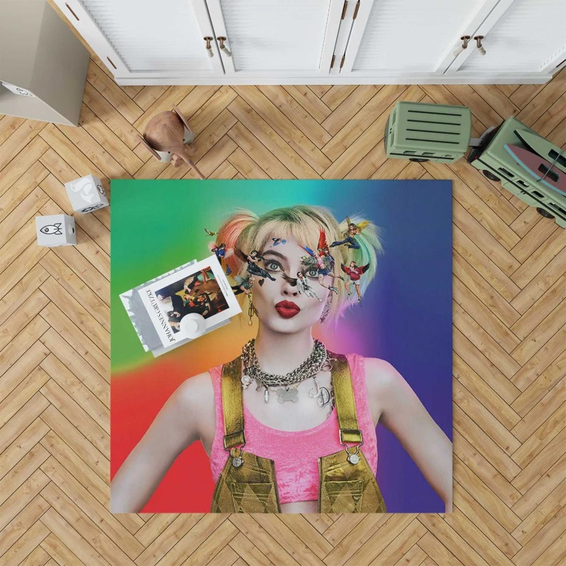 Harley Quinn Birds Of Prey Movie Margot Robbie Rug