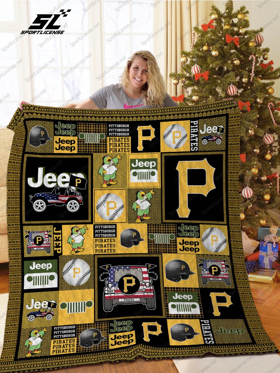 H Pipi Jeep Quilt Blanket