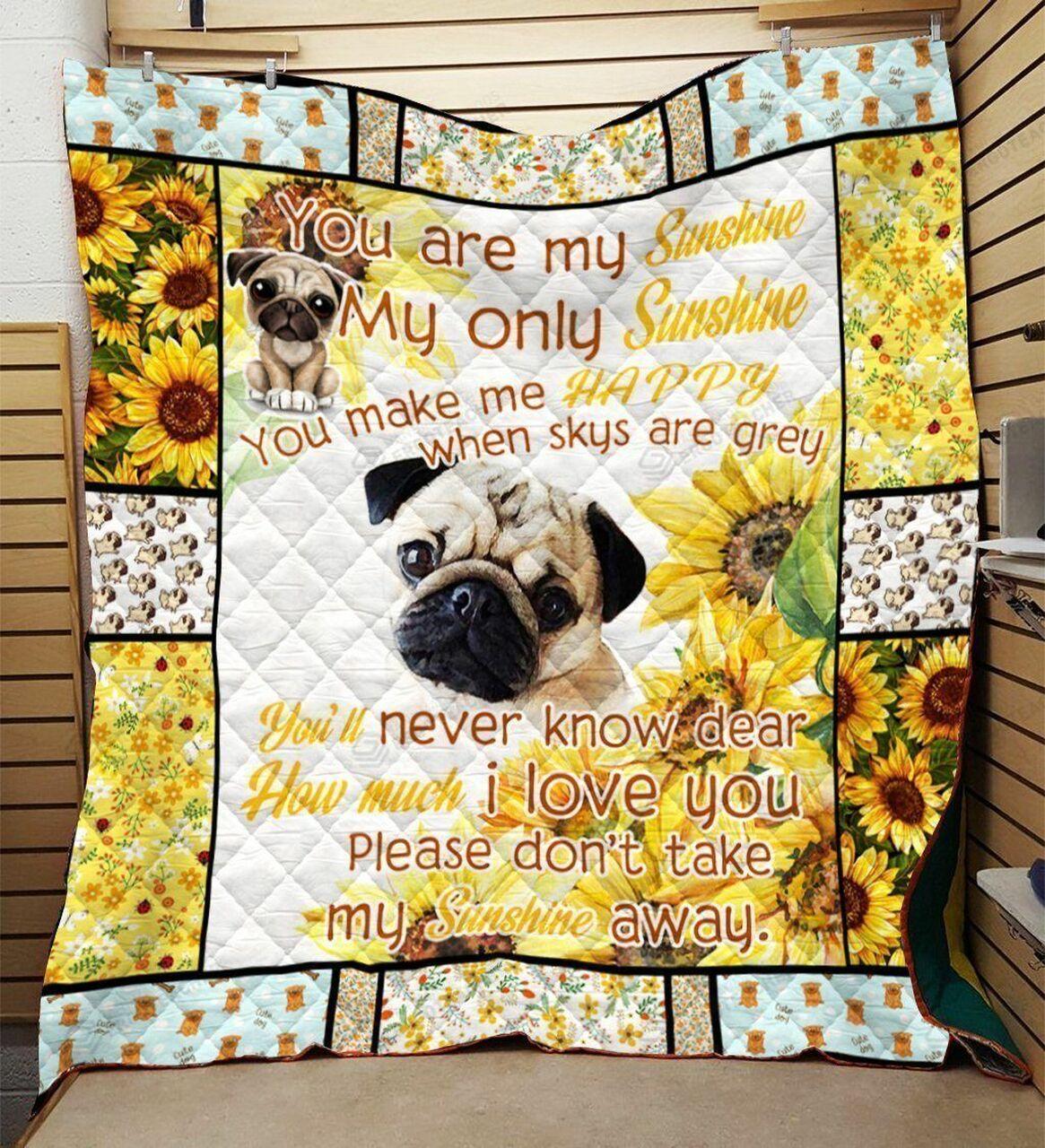 Punflower You Are unshine My Onunshine Quilt Blanket Greattomized Blanket G For Birthday C Thgiving