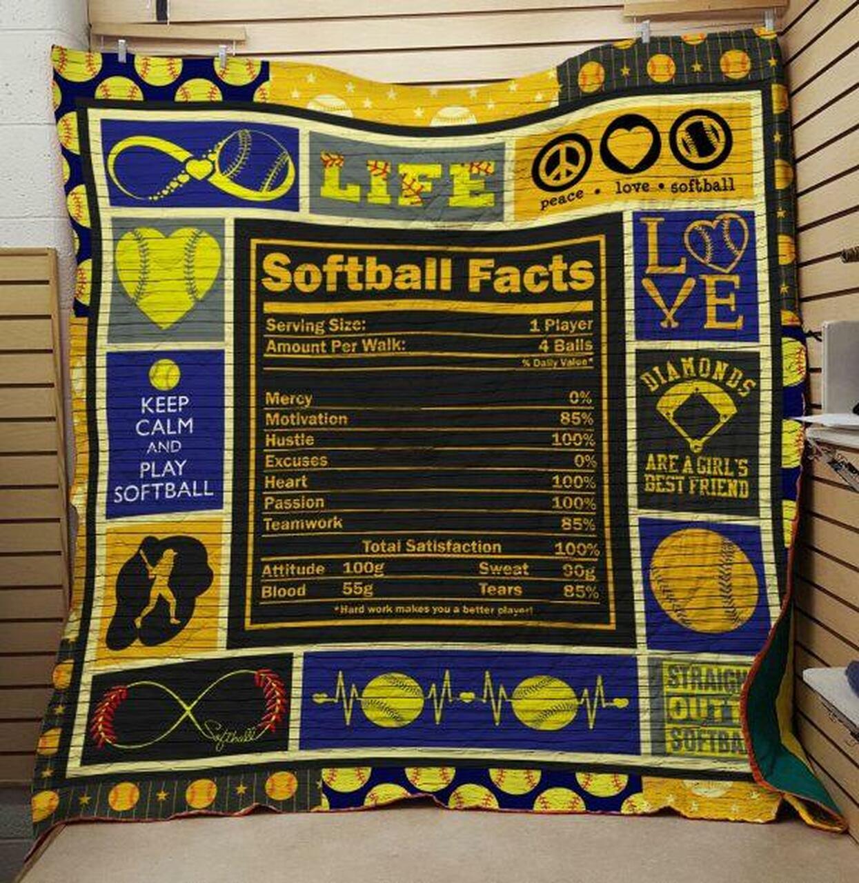 Softball 1000140 Quilt Blanket Quilt