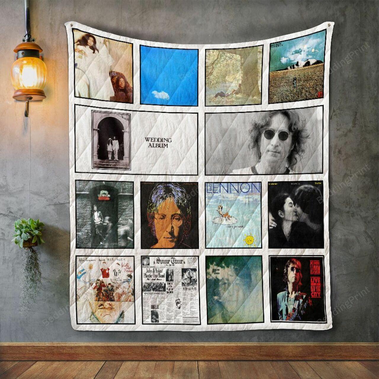 John Lennon Album Co Quilt Blanket