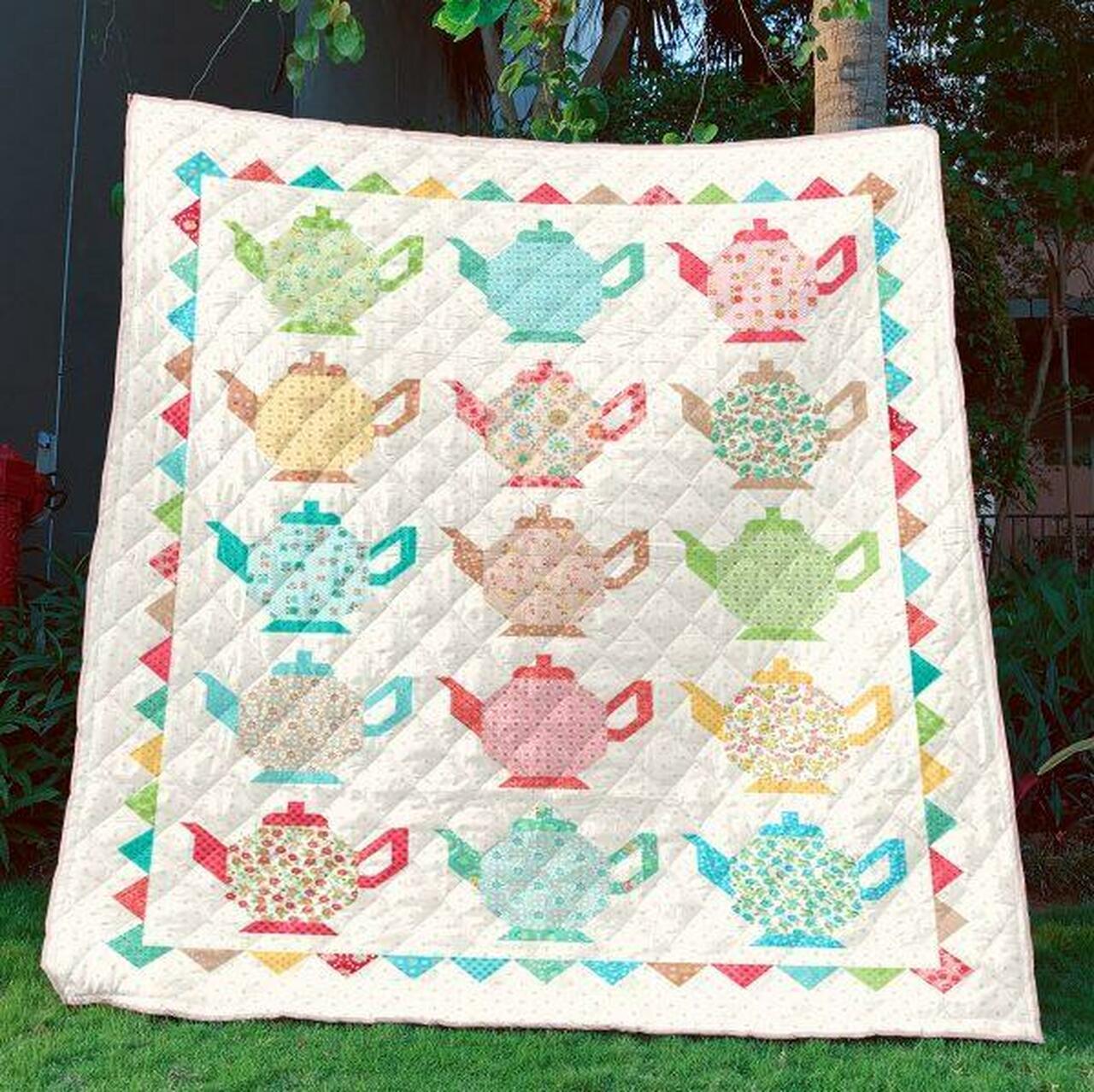 Teapot Collection Quilt Blanket Bn14 Quilt