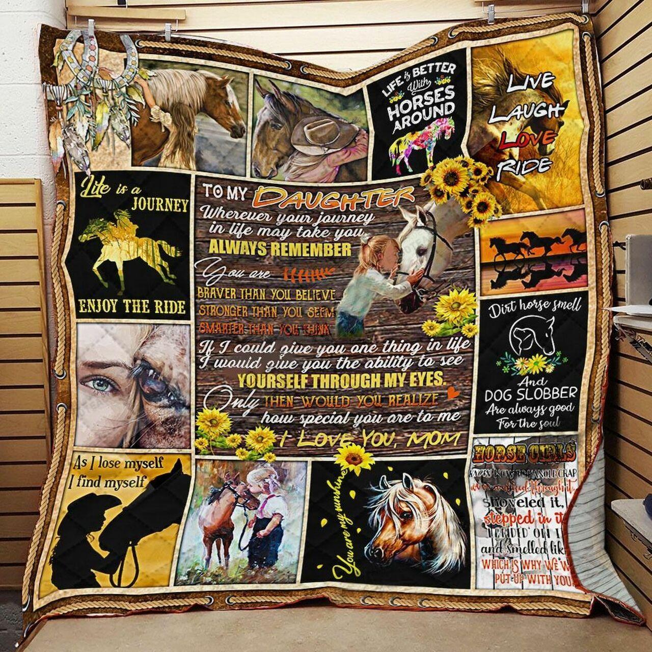 onalized e To My Daughter From Mom You Are unshine Quilt Blanket Greattomized G For Birthday C Thgiving