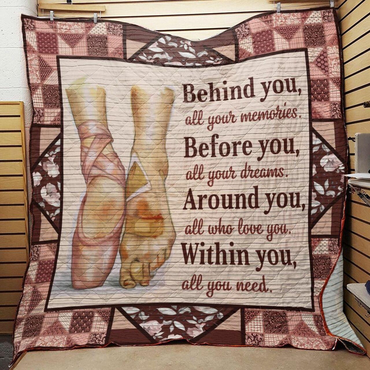 Ballet Around You All Who Love You Within You All You Need Quilt Blanket Greattomized Blanket G For Birthday C Thgiving