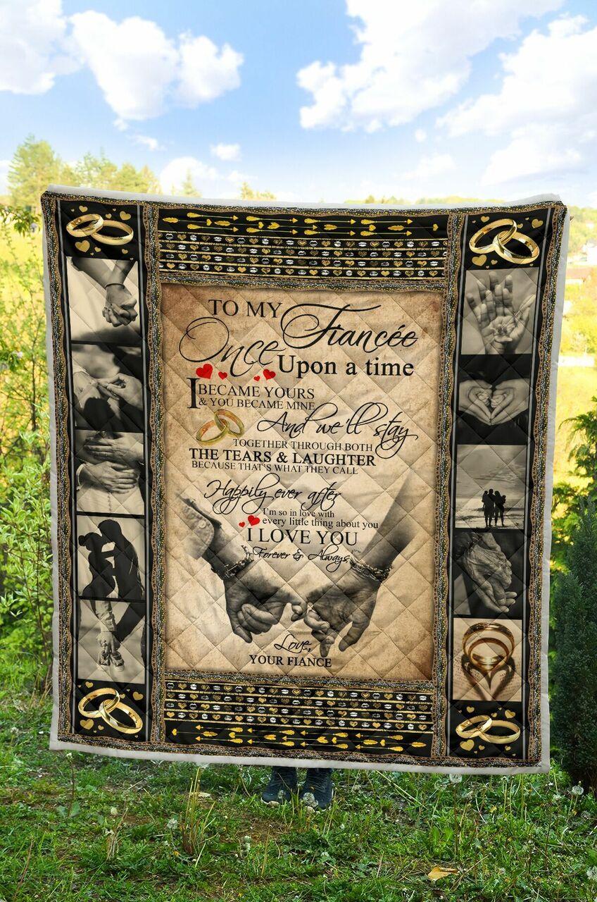 onalized To My Fiance Quilt Blanket From Fianc I Love You Forever And Al Greattomized Blanket G For Birthday C Thgiving
