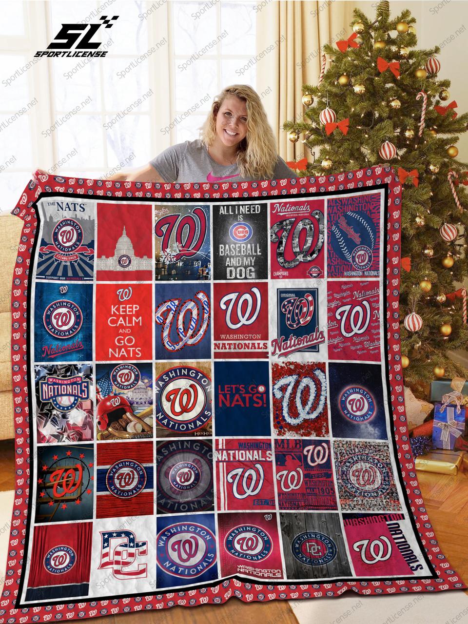 H mlb Logo Quilt Blanket
