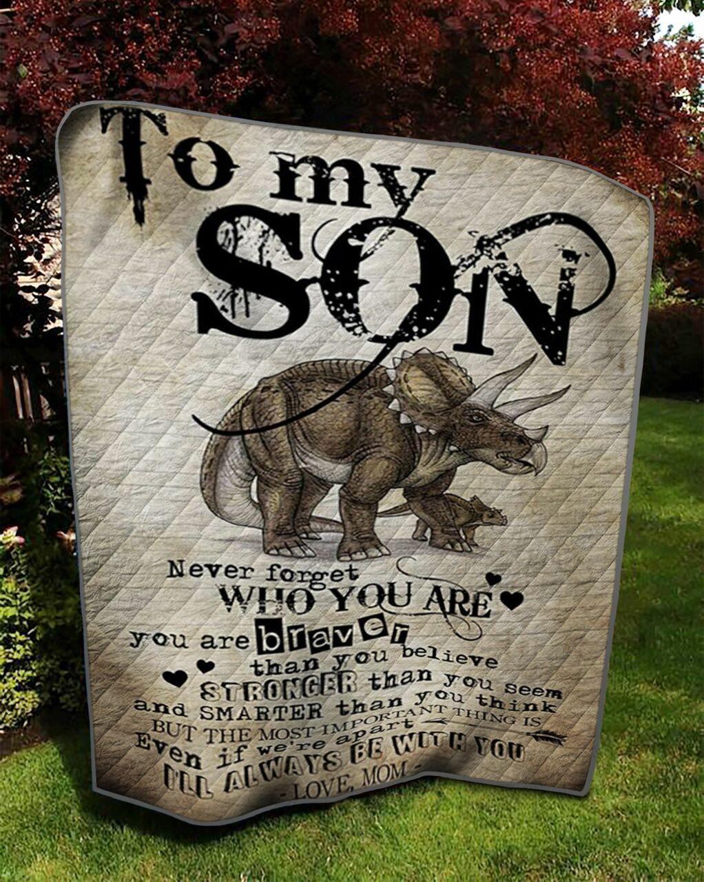 onalized Daur To on From Mom Never Forget Who You Are Quilt Blanket Greattomized G For Birthday C Thgiving