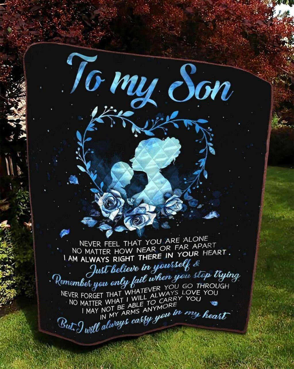 onalized Family To on Quilt Blanket I Will Al Carry You In Your Heart Greattomized Blanket G For Birthday C Thgiving