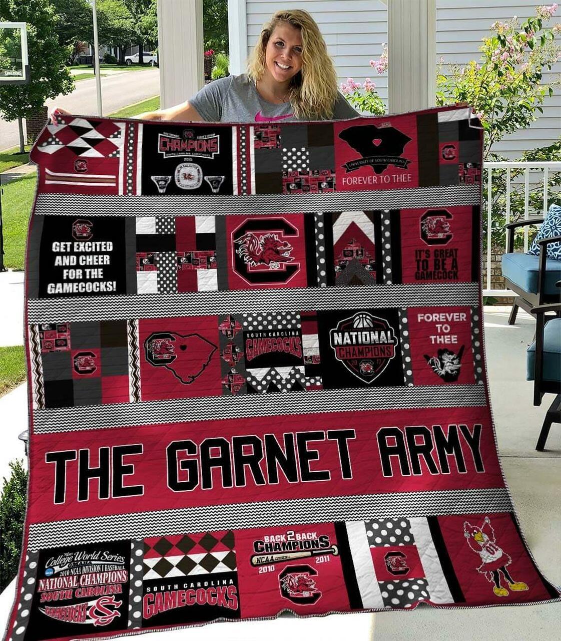 Scgc B3107outh Carolina Gamec Quilt Blanket Quilt