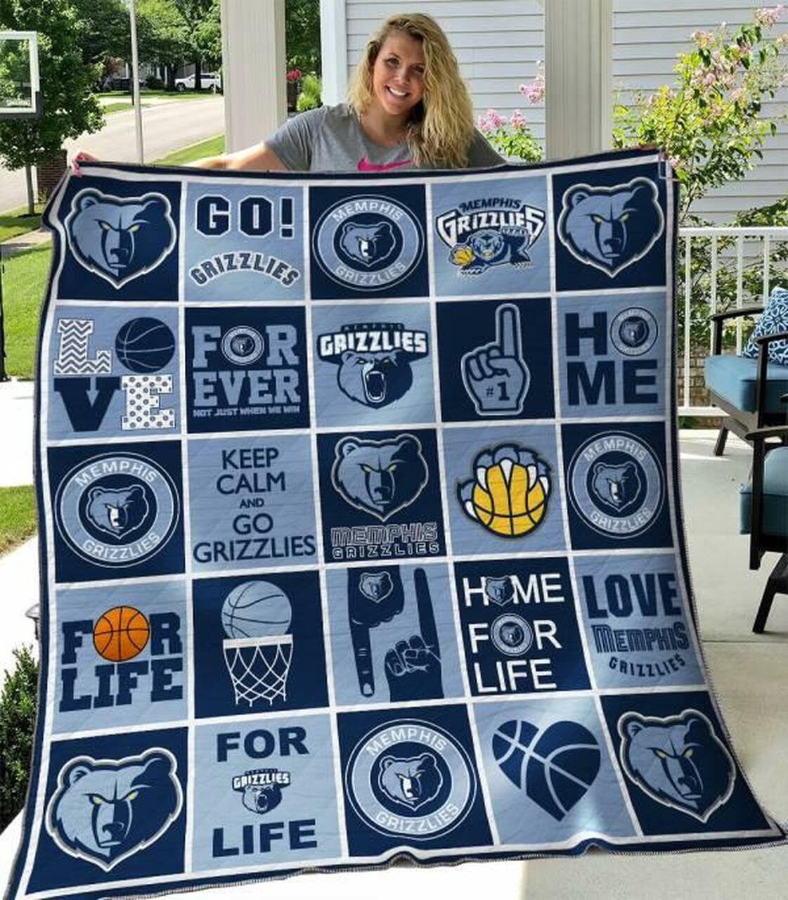 Mem Grizz Quilt Blanket B200628 Quilt