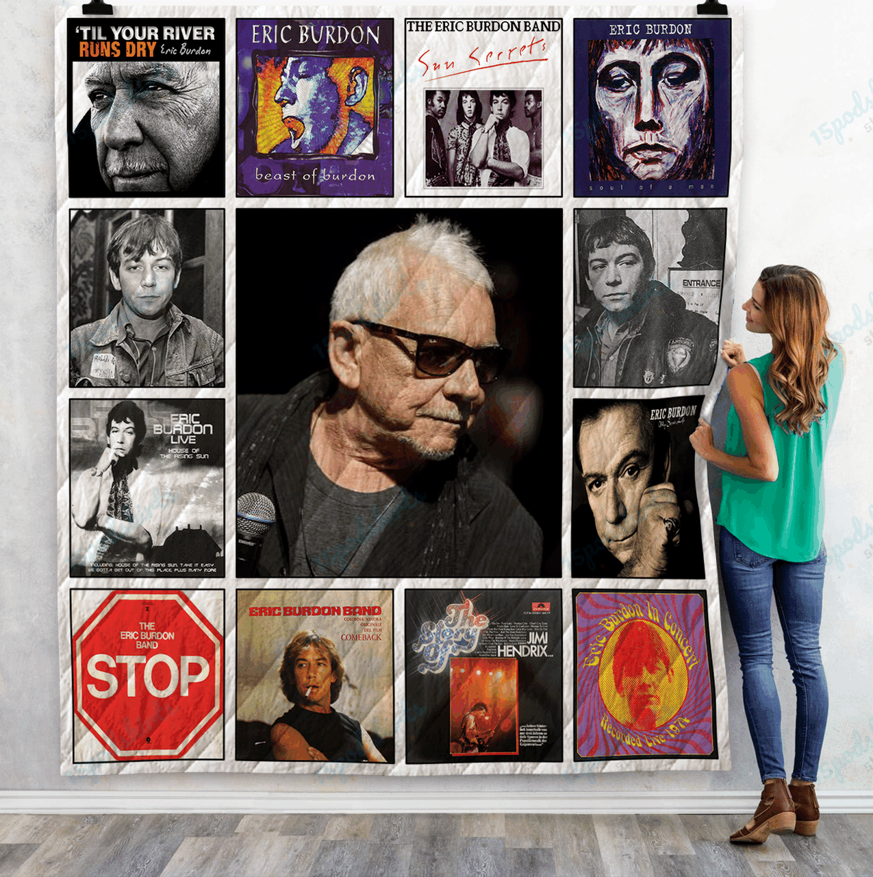Eric Burdon Al Quilt Blanket 01