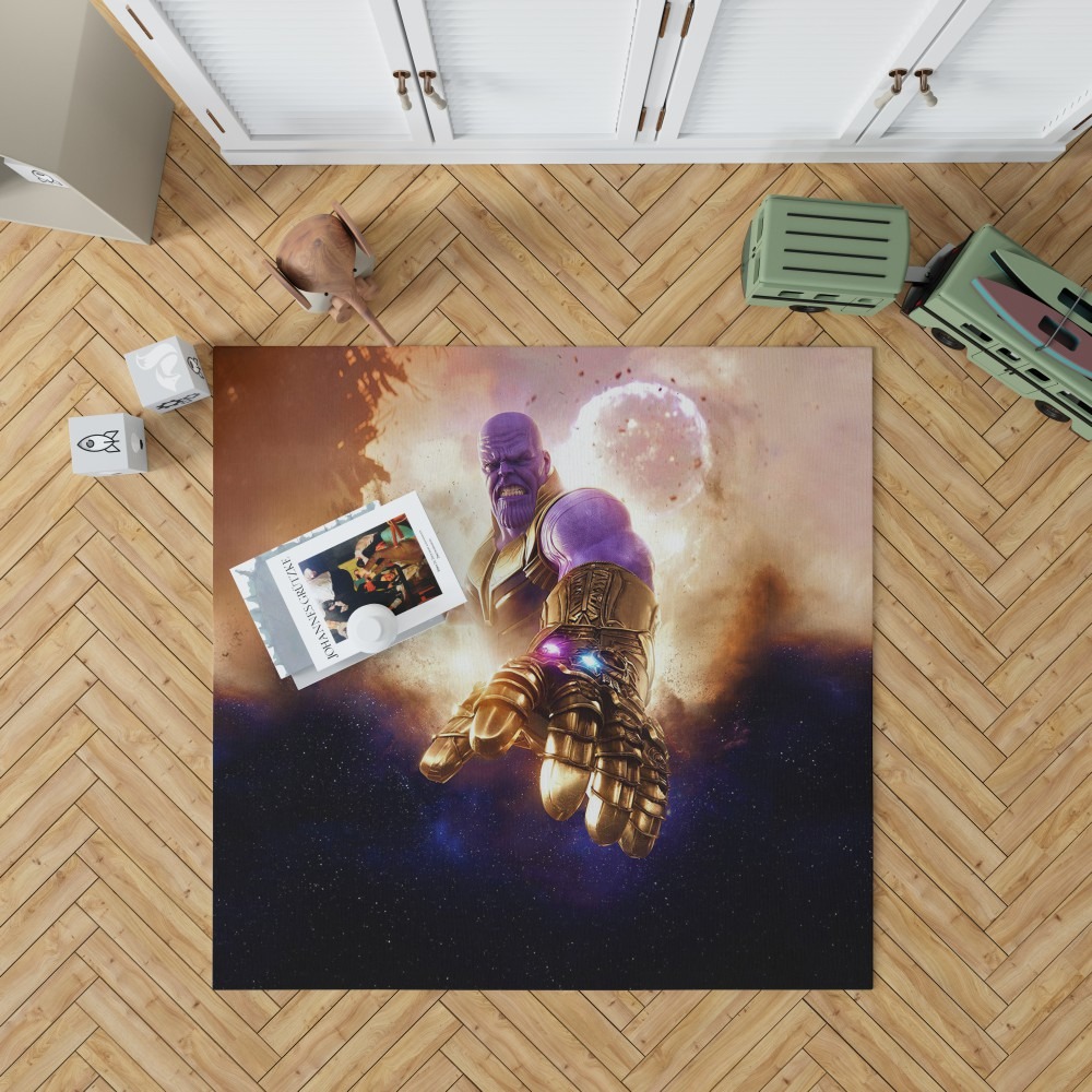 Thanos Avengers Infinity War Bedroom Living Room Floor Carpet Rug
