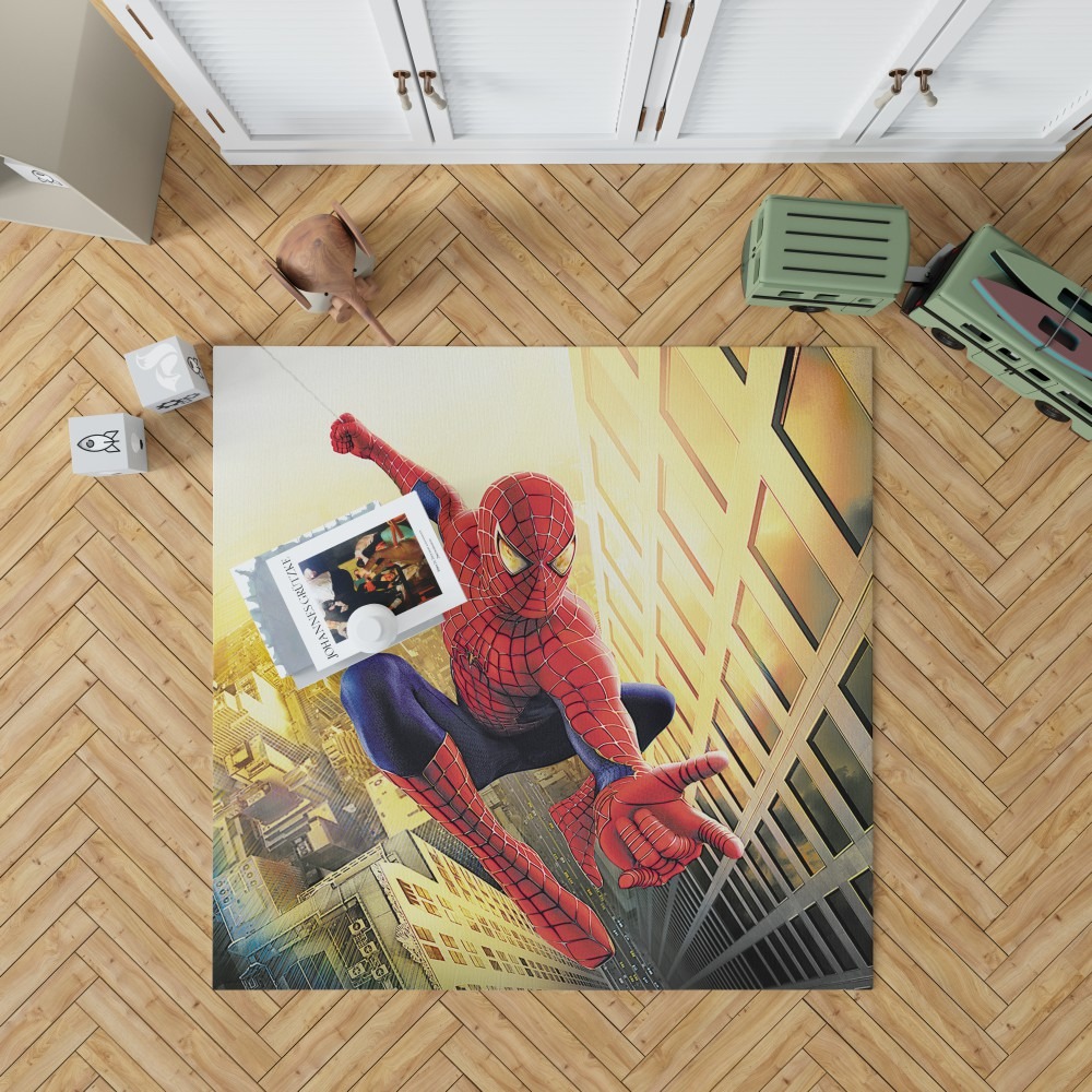 Spider Man Marvel Comics Avengers Bedroom Living Room Floor Carpet Rug