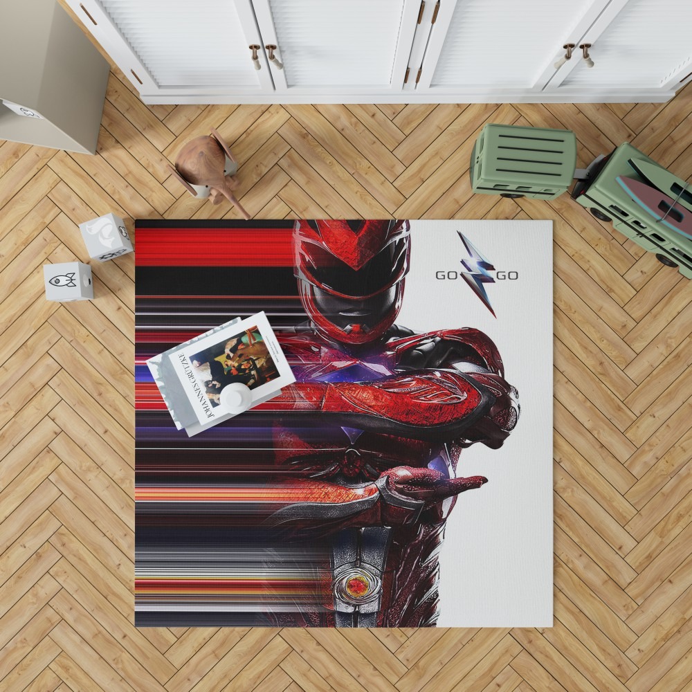 Power Rangers The Red Ranger Bedroom Living Room Floor Carpet Rug