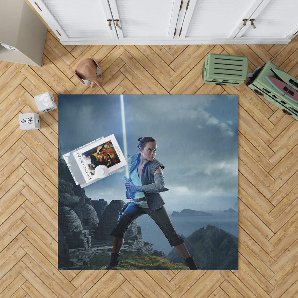 Rey Star Wars The Last Jedi Daisy Ridley Bedroom Living Room Floor Carpet Rug