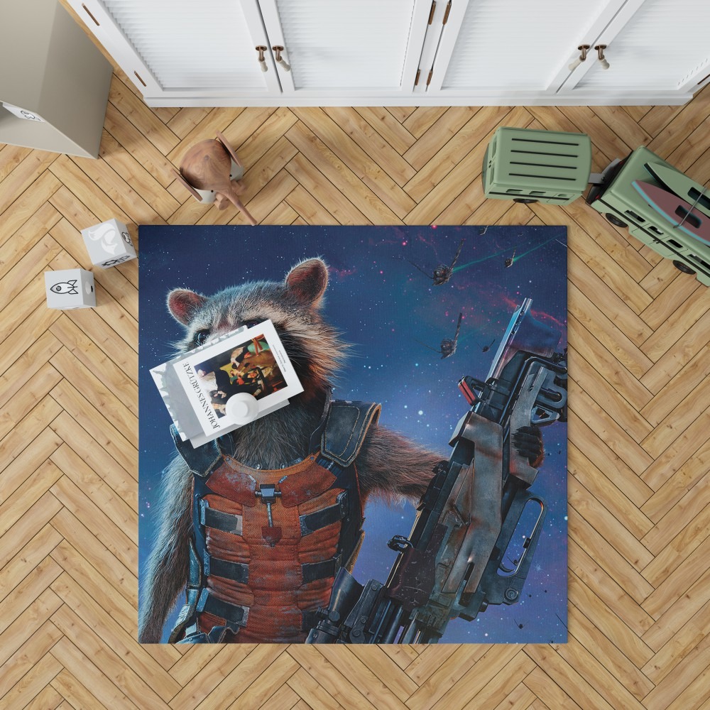 Rocket Raccoon Guardians Of The Galaxy Bedroom Living Room Floor Carpet Rug