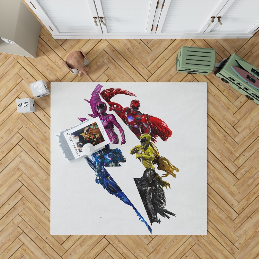 Power Rangers 5 Movie Bedroom Living Room Floor Carpet Rug