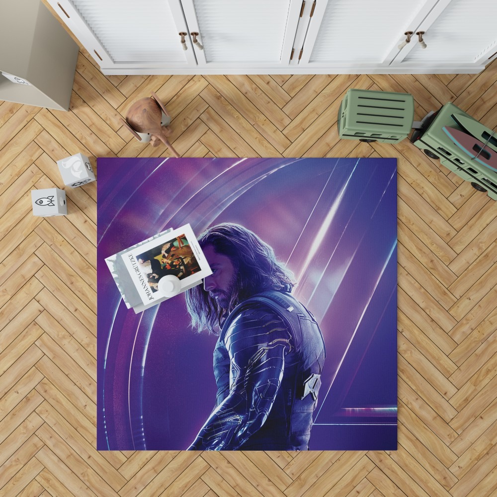 Sebastian Stan Bucky Barnes White Marvel Avenger Bedroom Living Room Floor Carpet Rug