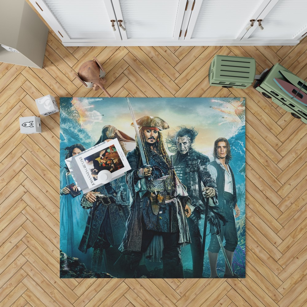 Pirates Of The Caribbean Dead Men Bedroom Living Room Floor Carpet Rug