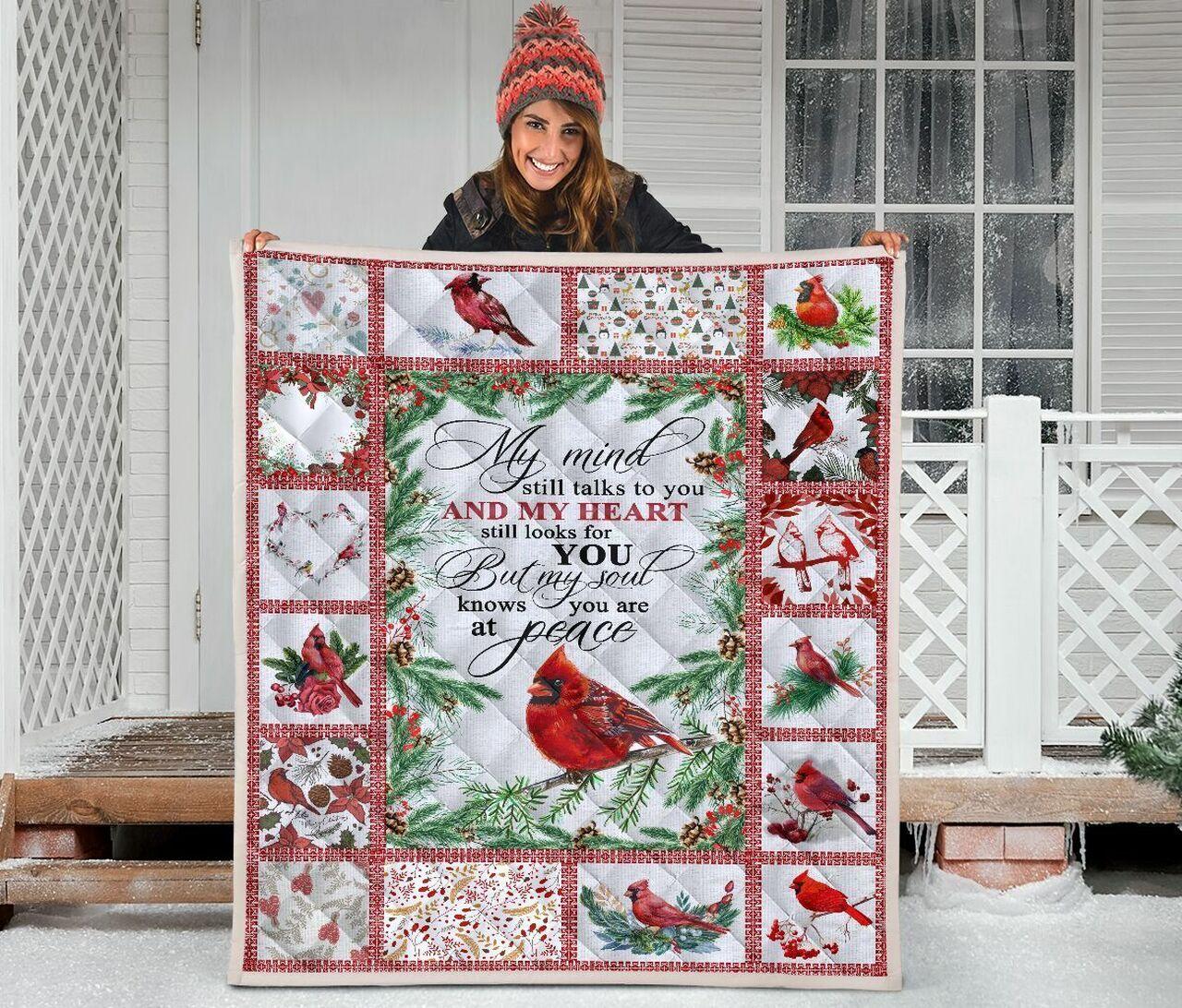 Red B My Mitill T To You And My Heatill L For You But oul K You Are At Peace Quilt Blanket Greattomized Blanket G For Birthday C Thgiving