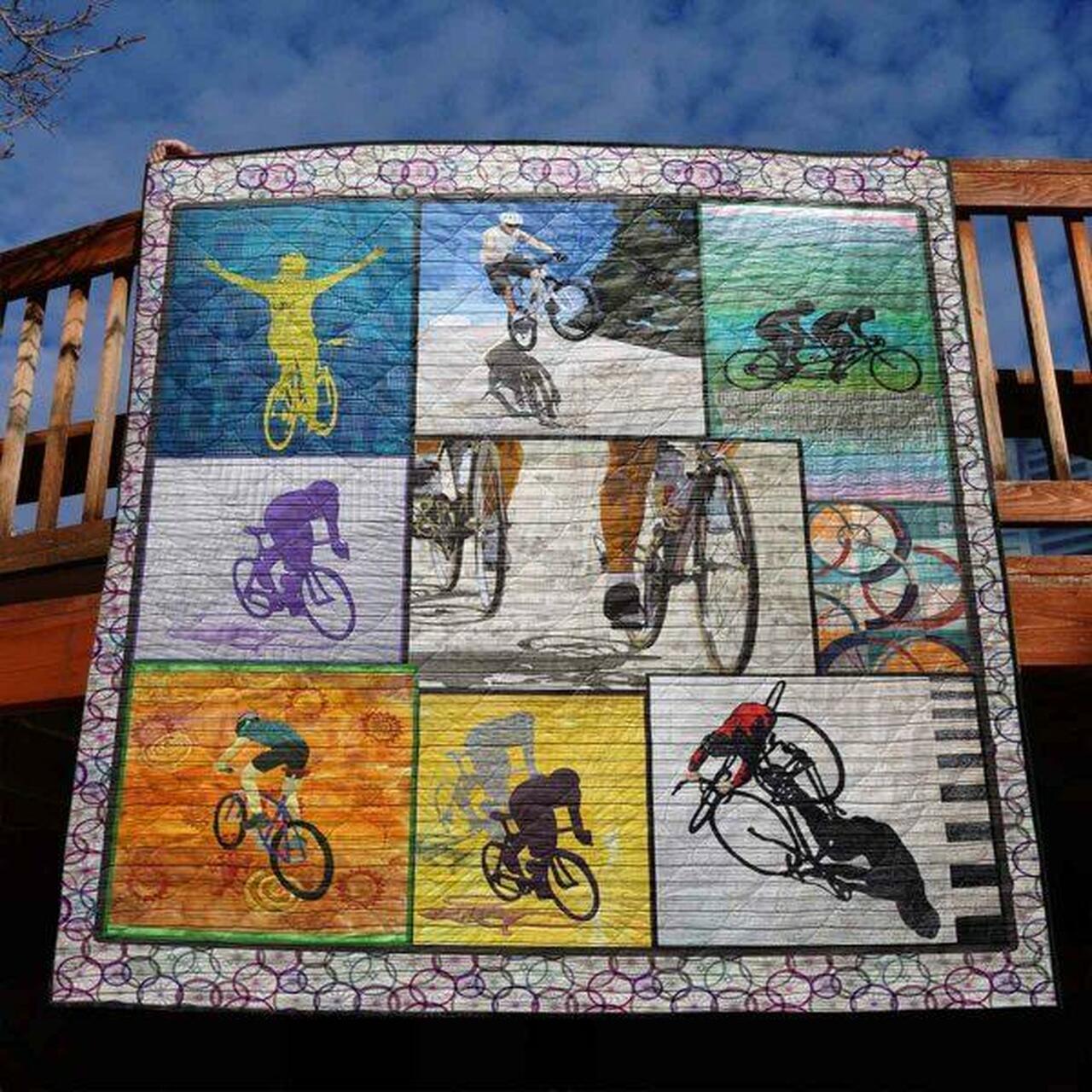 Lif Better On A Bicycle Quilt Blanket Ht10 Quilt
