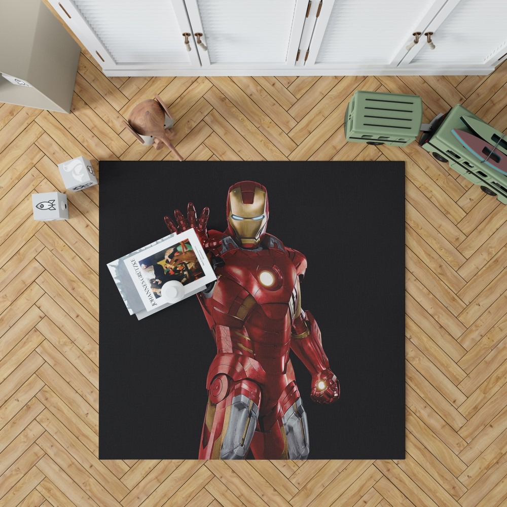 Iron Man Marvel Comics Superheroes Bedroom Living Room Floor Carpet Rug