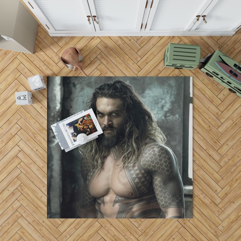 Jason Momoa Aquaman Justice League Bedroom Living Room Floor Carpet Rug