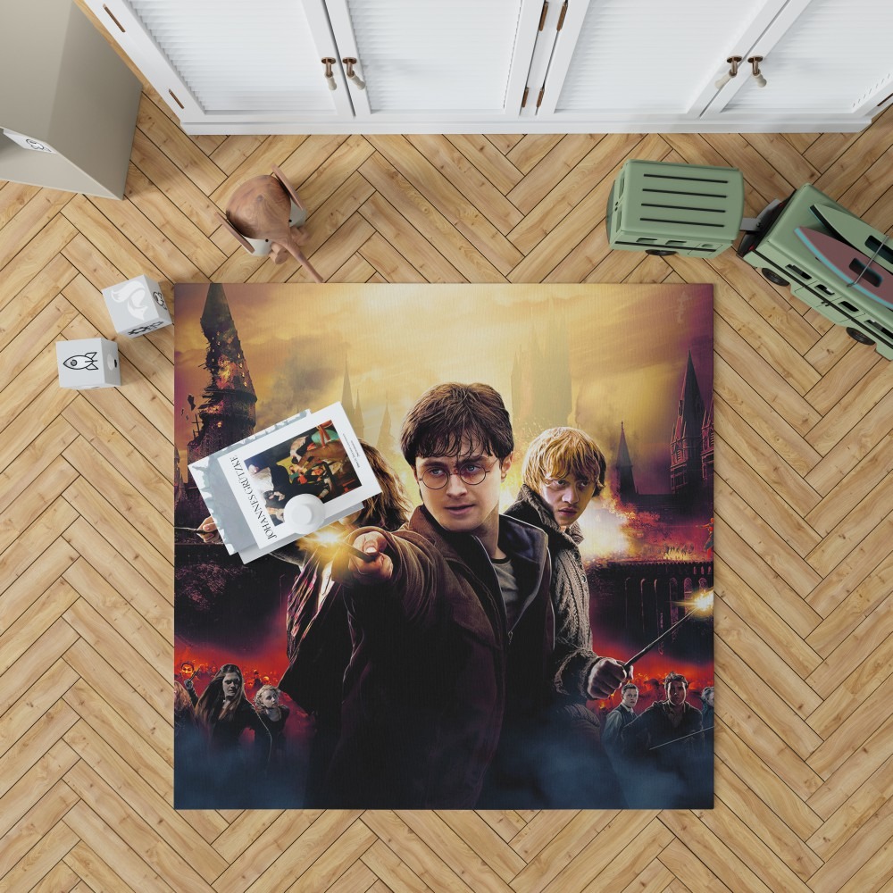 Harry Potter And The Deathly Hallows Bedroom Living Room Floor Carpet Rug