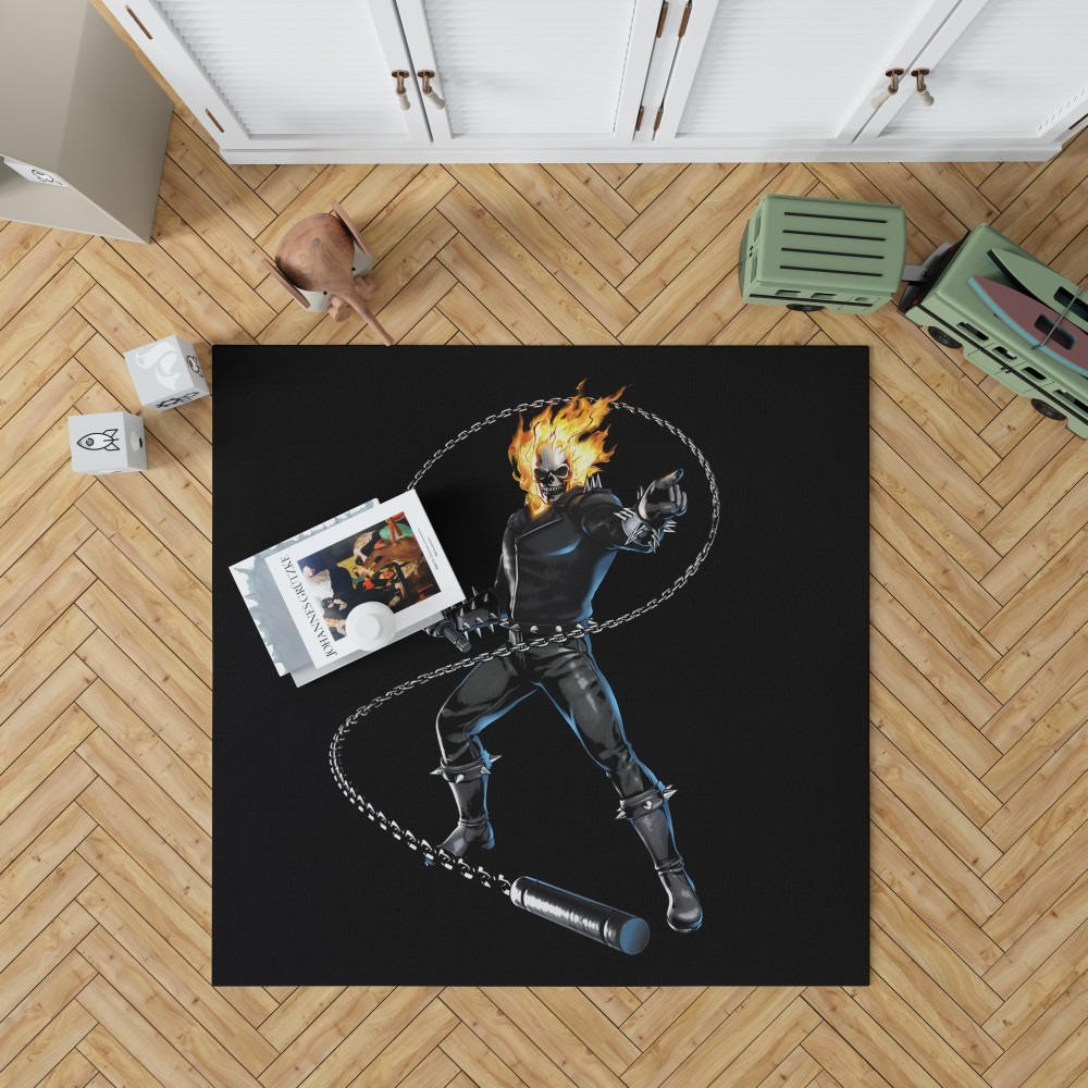 Ghost Rider Comics Bedroom Living Room Floor Carpet Rug