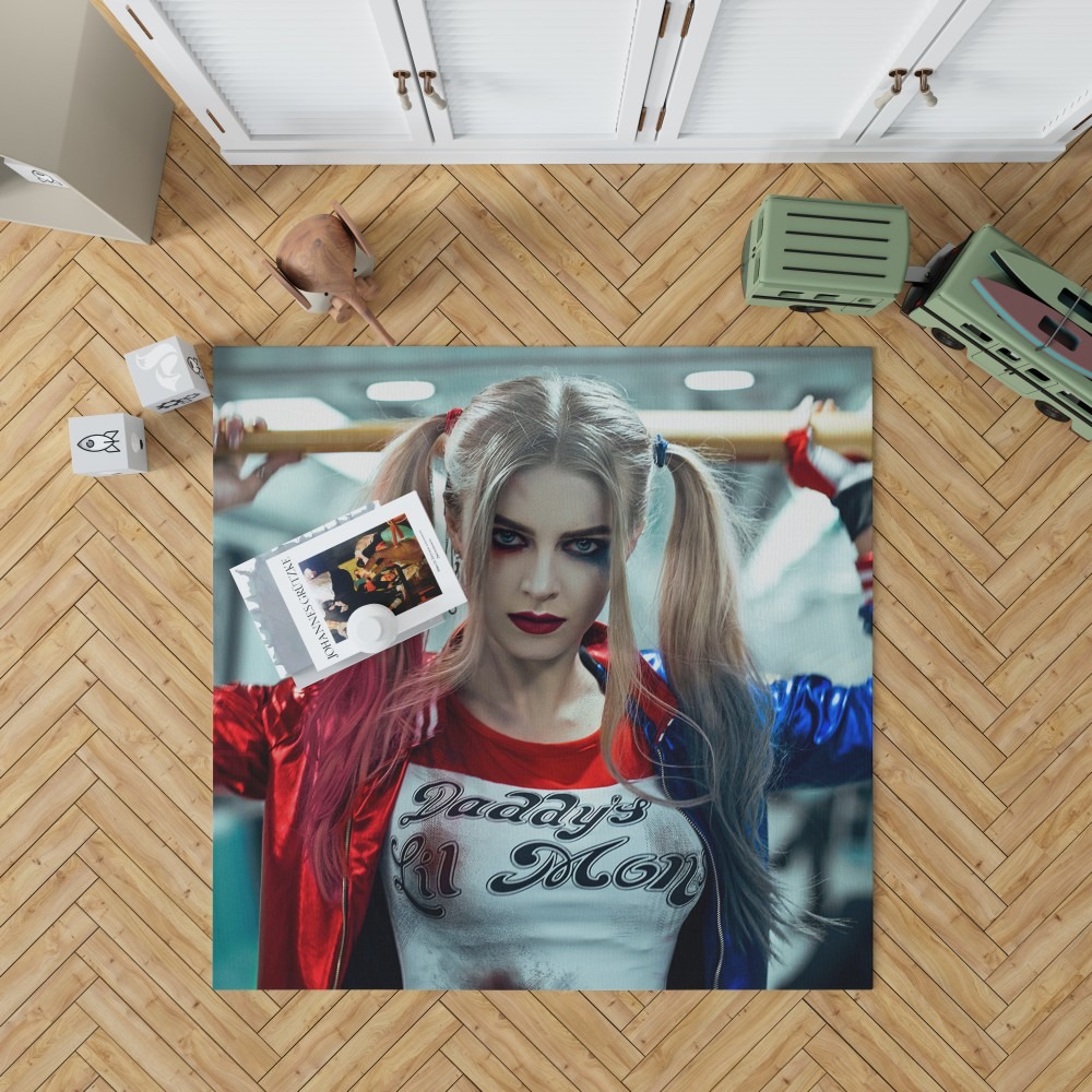 Harley Quinn Cosplay Suicide Squad Bedroom Living Room Floor Carpet Rug