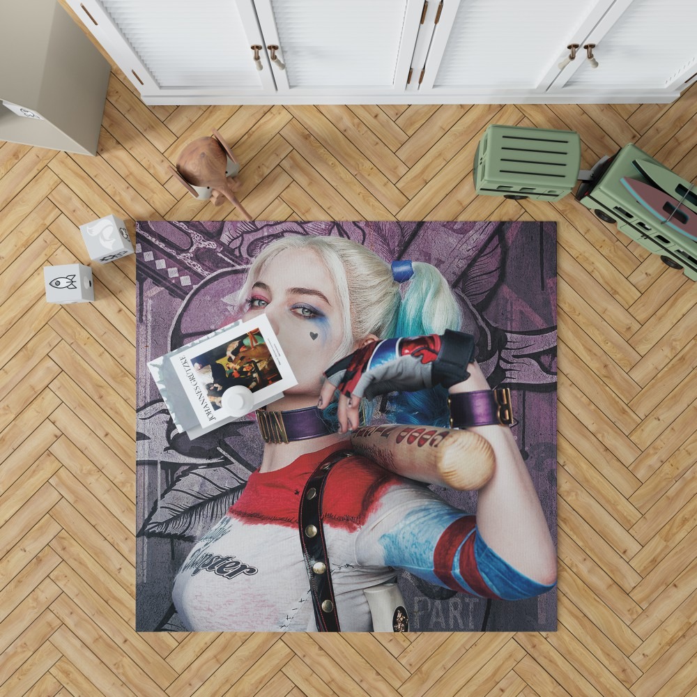 Harley Quinn Suicide Squad Margot Robbie Bedroom Living Room Floor Carpet Rug