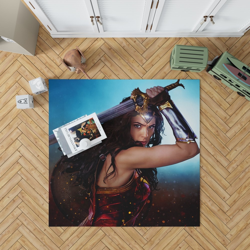 Dc Comics Super Heroine Wonder Woman Bedroom Living Room Floor Carpet Rug
