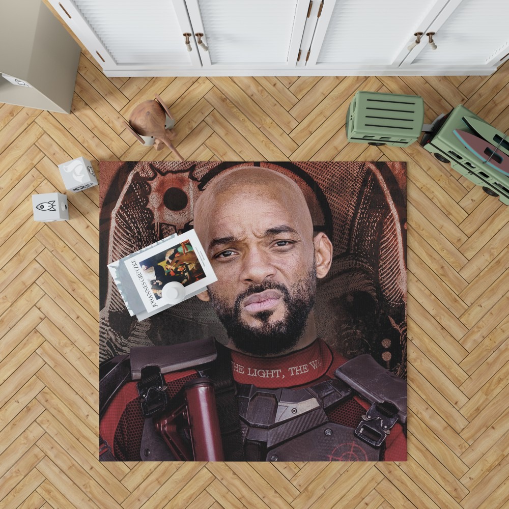 Deadshot Suicide Squad Movie Will Smith Bedroom Living Room Floor Carpet Rug