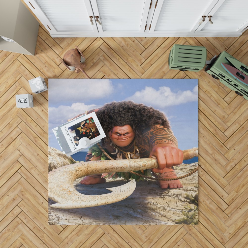 Demigod Maui Moana Disney Movie Bedroom Living Room Floor Carpet Rug