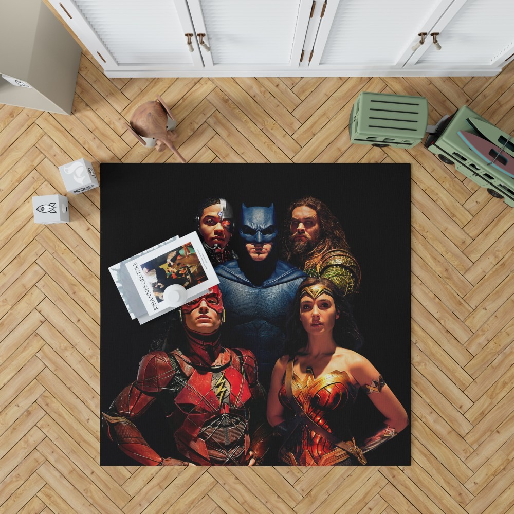 Dc Comics Justice League Movie Bedroom Living Room Floor Carpet Rug