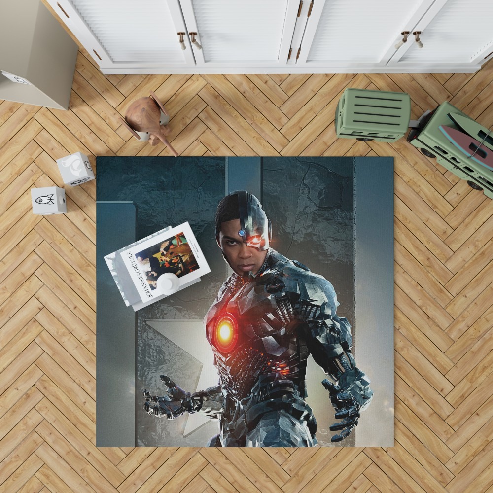 Cyborg Justice League Bedroom Living Room Floor Carpet Rug