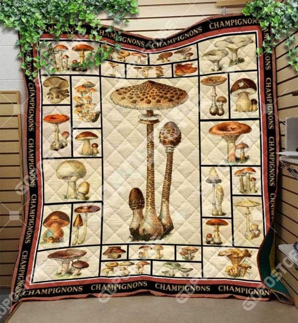 Mushroom Beautifulhroom Cl16110261Mdq Quilt Blanket